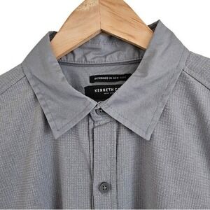 Kenneth Cole Lt. Gray Mobility Collection Shirt Slim Fit Stretch, M NWT